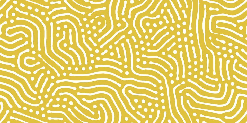 Abstract organic seamless pattern in black and white Illustrazione stock