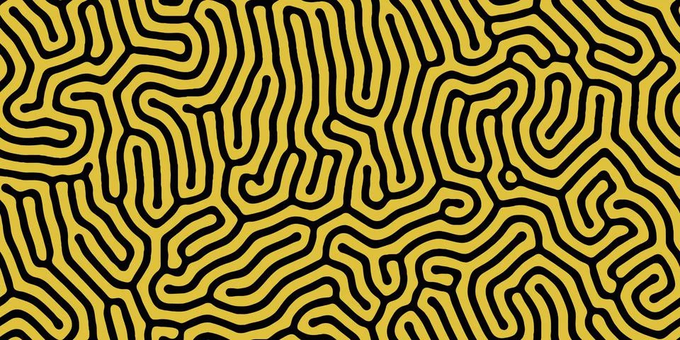 Abstract organic seamless pattern in black and white Stockillustratie