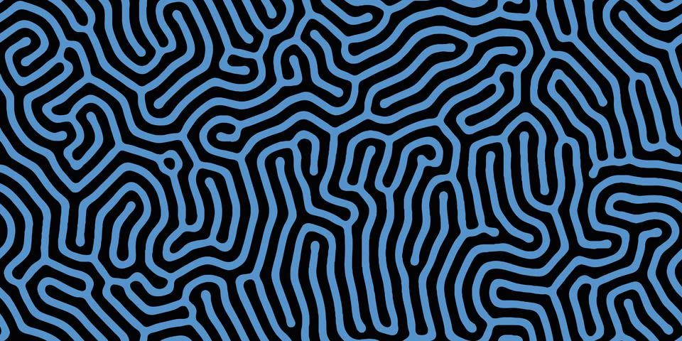 Abstract organic seamless pattern in black and white Stockillustratie