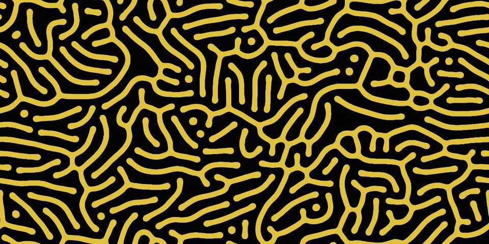 Abstract organic seamless pattern in black and white Stockillustratie