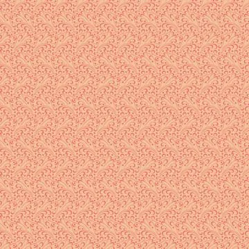 Abstract organic seamless vector pattern in coral colors Stock Illustration
