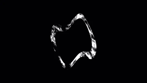 Abstract Organic Shape Animation with Grainy Texture in Dark Studio Setting Stock Footage 342519862