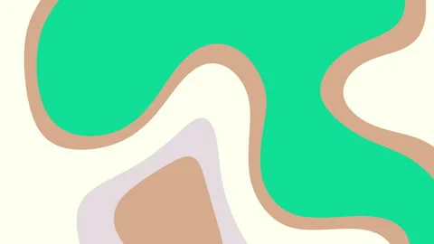 Abstract Organic Shapes Animation Background Loop - Modern Design. Stock Footage 325018902
