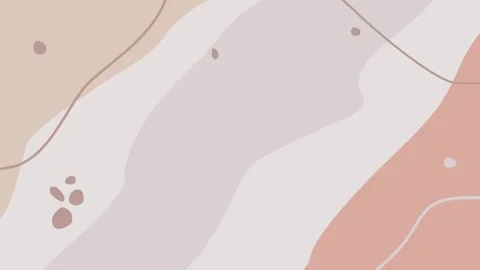 Abstract Organic Shapes Background with Soft Pastel Colors and Thin Lines Stock-Footage 335111004
