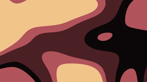 Abstract Organic Shapes Flowing in Warm Earth Tone Background Stockbeeldmateriaal 335067482