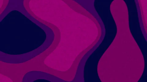 Abstract Organic Shapes Morphing Motion Background Purple Pink Dark Blue Vídeos de archivo 343127239