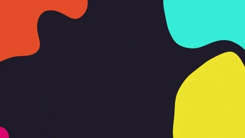 Abstract organic shapes in motion against dark background with dynamic colo.. Stock Footage 341664672