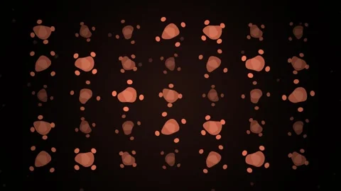 Abstract Organic Shapes Pattern Animation on Dark Background Stock Footage 346661301