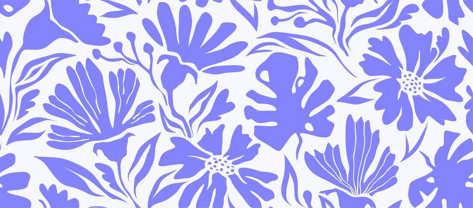 Abstract organic shapes seamless pattern Stock Illustration