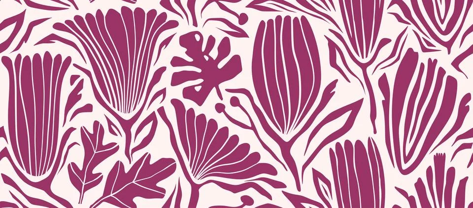 Abstract organic shapes seamless pattern Stock Illustration