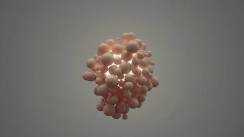 Abstract Organic Sphere, 3d Animation 4k Stock Footage 72901274