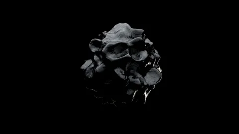 Abstract Organic Sphere Object Virus. 3d rendering Stock Footage 83451602