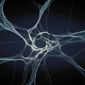 Abstract organic structure. Futuristic background. 3d rendering illustration Illustrazione stock