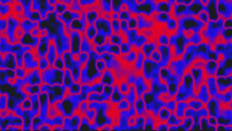 Abstract Organic Texture Pattern with Red Blue Lines in Cinematic Motion Stock Footage 340948042