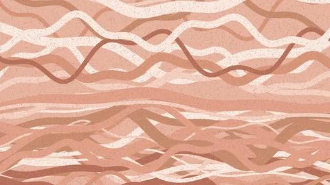 Abstract organic wave patterns peach gradient seamless background Stock Illustration