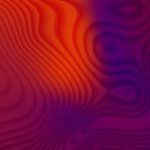 Abstract Organic Waves Motion Background Warm Gradient Red Orange Purple Video stock 342532700