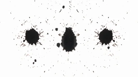 Abstract organically captured ink drops Stock Footage 104083310
