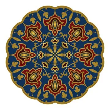 Abstract oriental mandala. Stock Illustration