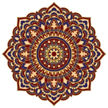 Abstract oriental mandala. Stock Illustration