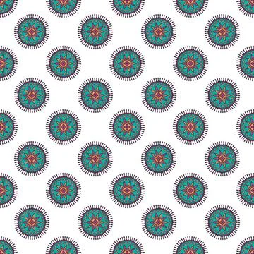 Abstract oriental pattern in boho style. Stock Illustration