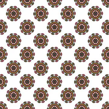 Abstract oriental pattern in boho style. Stock Illustration