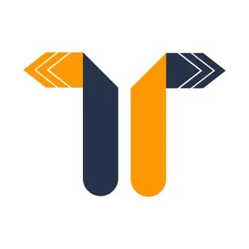 Abstract origami arrow Stock Illustration