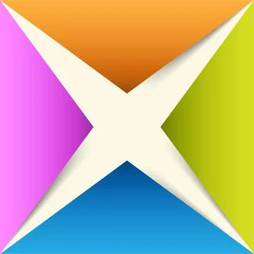 Abstract origami banner background. Stock Illustration