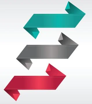 Abstract origami banner vector Stock Illustration