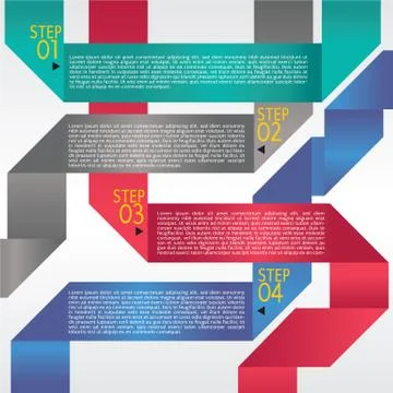 Abstract origami banner vector Stock Illustration
