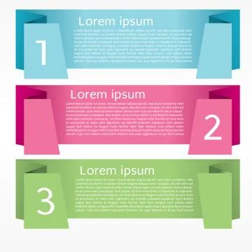 Abstract origami banner vector Stock Illustration