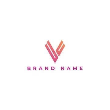 Abstract origami letter V logo design template. Flat style application icon. Stock Illustration