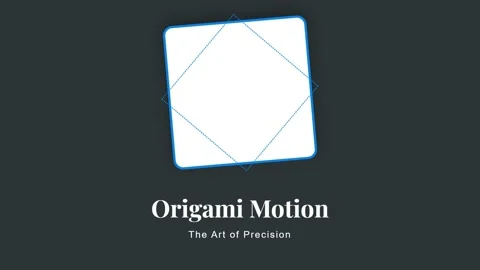 Abstract origami motion design: Geometric paper folding art animation backg.. Stock Footage 337656279