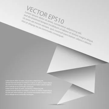 Abstract origami speech vector background Stock Illustration