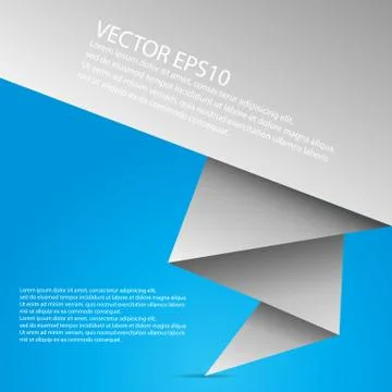 Abstract origami speech vector background Stock Illustration