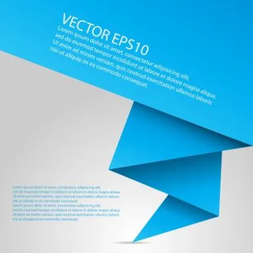 Abstract origami speech vector background Stock Illustration