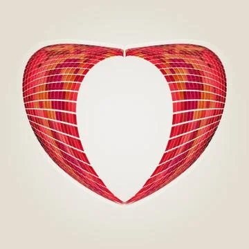 Abstract original heart Stock Illustration