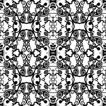 Abstract ornament background, seamless pattern. Stock Illustration