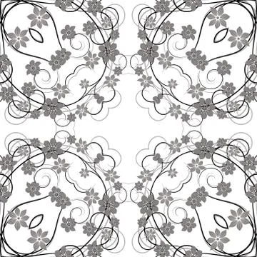 Abstract ornament background, seamless pattern. Stock Illustration