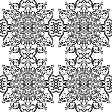 Abstract ornament background, seamless pattern. Illustrazione stock