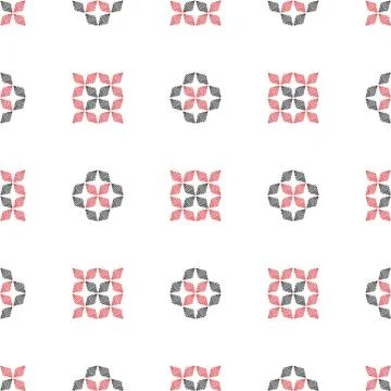 Abstract ornament hand drawn pattern. Tracery vector seamless background. Stock Illustration