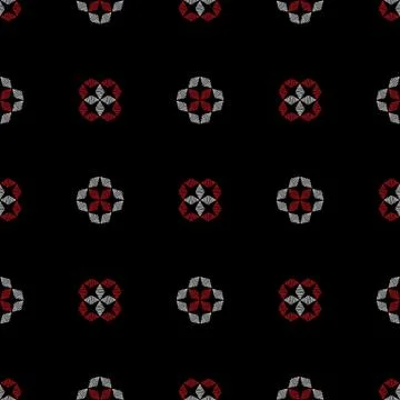 Abstract ornament hand drawn pattern. Tracery vector seamless background Stock Illustration