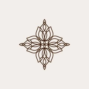Abstract ornament logo icon vector design Stock Illustration