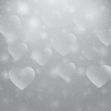Abstract ornament love. Decorative pattern with hearts. Stock Illustration