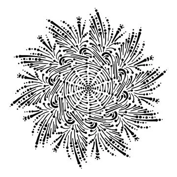 Abstract ornament. Mandala pattern. elegant lace doodle vector illustration. Stock Illustration
