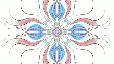 Abstract ornament pattern. Stock Footage 102357209