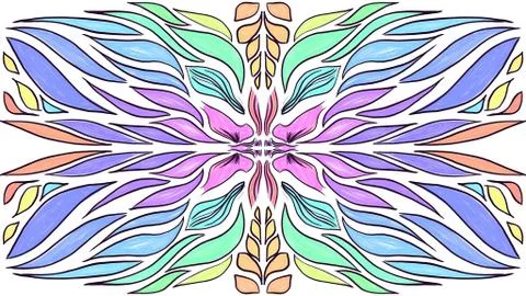 Abstract ornament pattern. Stock Illustration