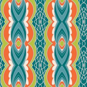 Abstract ornament pattern. kaleidoscope effect. Illustrazione stock