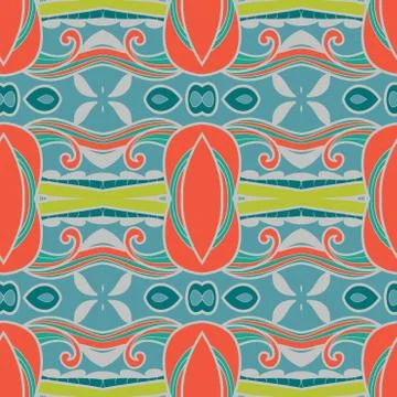 Abstract ornament pattern. kaleidoscope effect. Illustrazione stock