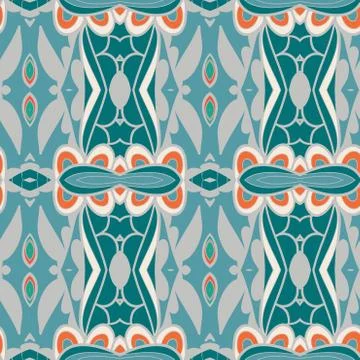 Abstract ornament pattern. kaleidoscope effect. Illustrazione stock