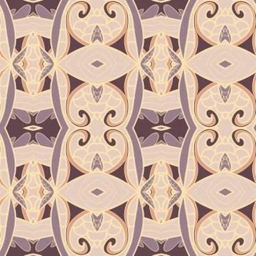 Abstract ornament pattern. kaleidoscope effect. Illustrazione stock